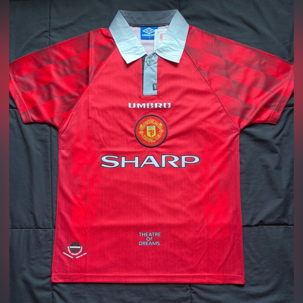 Man United Retro 1996 Home Soccer Jersey Manchester